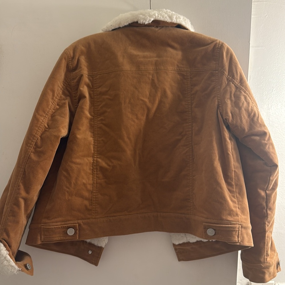 Brown Sherpa-Lined Jacket- Forever 21 - Picture 9 of 12